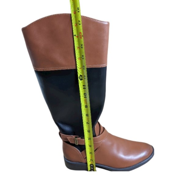 Women's Circus by Sam Edelman Parker Riding Boot in Black & Saddle Brown - 8.5 - Picture 15 of 16